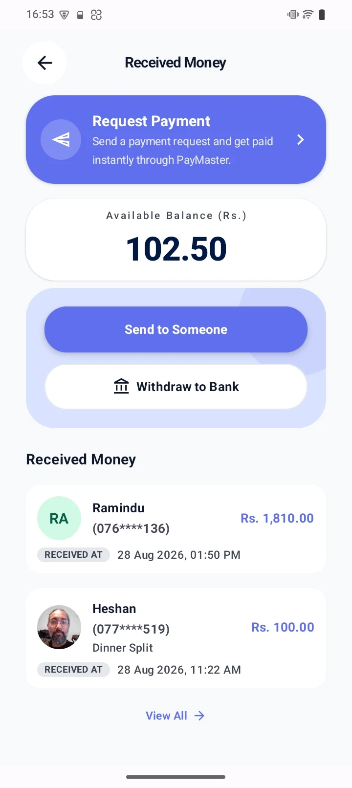 PayMaster - Pay and Transfer screenshot